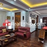 Bole Rwanada, Furnished G+1 Three bedrooms House for Rent, Addis Ababa.