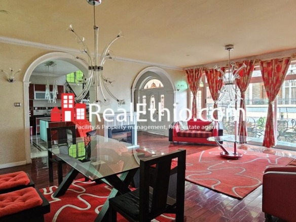 Gurdshola or CMC Civil service, furnished 4 bedrooms house for rent, Addis Ababa.