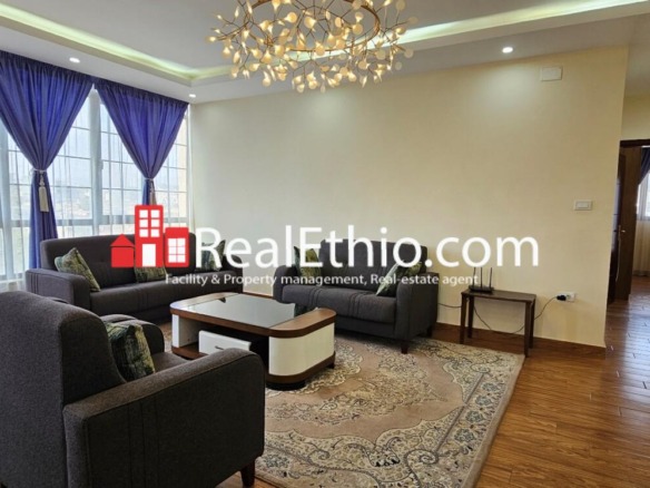 3BR furnished apartment for rent, Bole, Addis Ababa, Ethiopia.