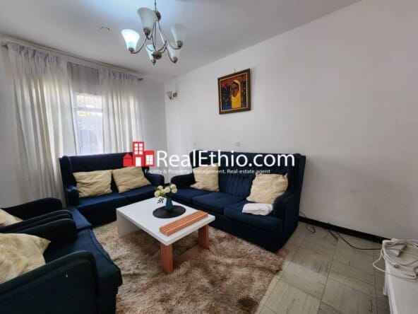 Furnished Three bedrooms G+1 House for Rent, Bole Brass, Addis Ababa.