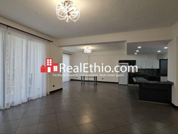 Three bedrooms Apartment for Rent, Lancha Or Meskel Flower, Addis Ababa.