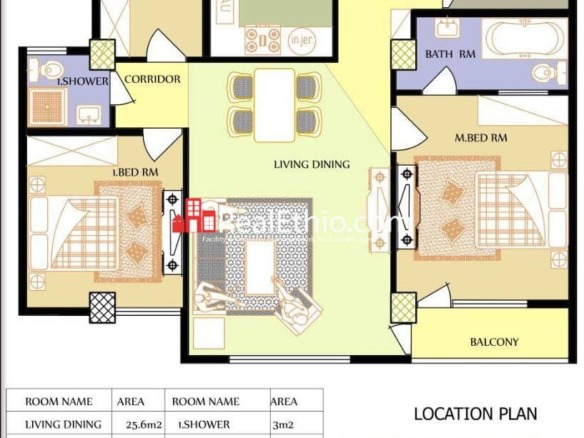 Three bedrooms Apartment for Sale, CMC Michael, Addis Ababa.