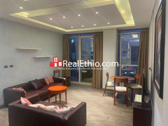 Furnished 2 Bedrooms Apartment for Rent, Bole, Addis Ababa, Ethiopia.