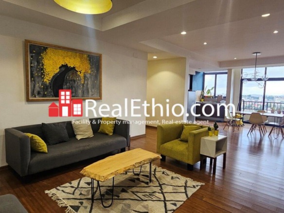 Three bedrooms furnished apartment for rent, Summit, Addis Ababa.
