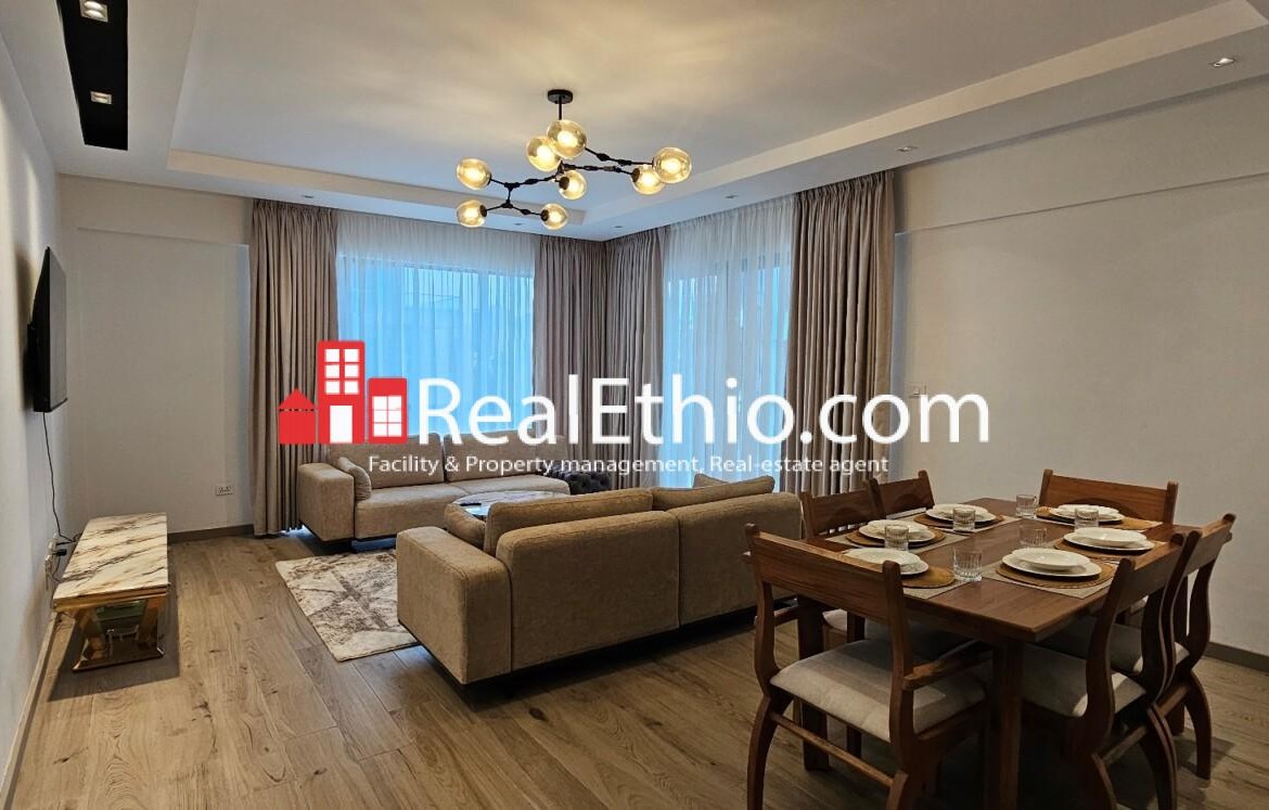 2 Bedrooms furnished Apartment for Rent, Bole Rwanda, Addis Ababa, Ethiopia.