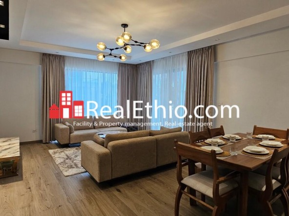 2 Bedrooms furnished Apartment for Rent, Bole Rwanda, Addis Ababa, Ethiopia.