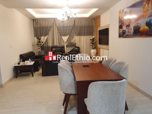 2 Bedrooms furnished Apartment for Rent, Mexico, Addis Ababa, Ethiopia.