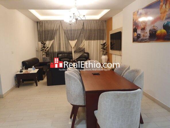 Furnished Two bedrooms Apartment for Rent, Mexico, Addis Ababa, Ethiopia.