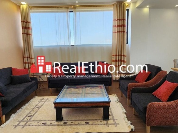 Three bedrooms Furnished apartment for rent, Bole, Addis Ababa.