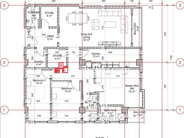 Three bedrooms Apartment for Sale, Kotebe 02, Addis Ababa, Ethiopia.