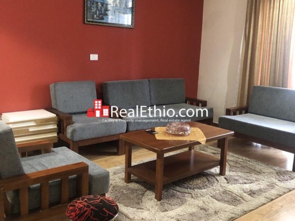 Furnished 3 Bedrooms apartment for Rent, Bole Wolo Sefer, Addis Ababa, Ethiopia.