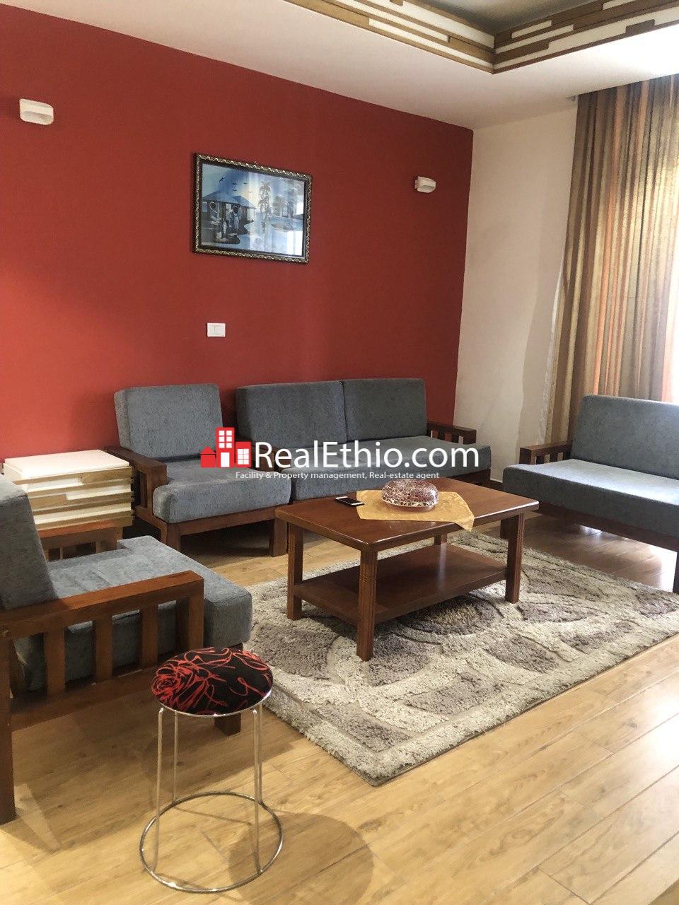 Furnished 3 Bedrooms apartment for Rent, Bole Wolo Sefer, Addis Ababa, Ethiopia.