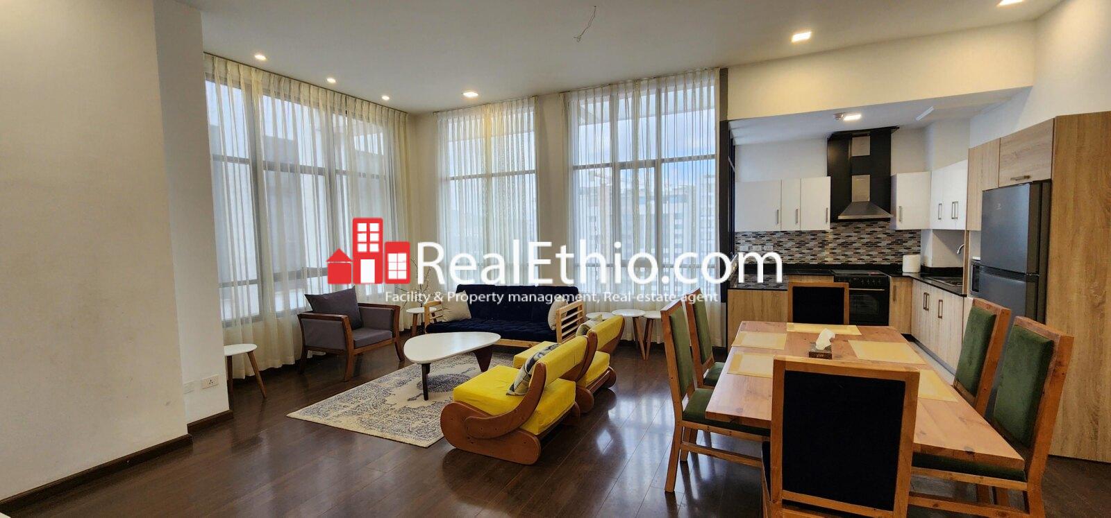 Furnished 3 Bedrooms Apartment for Rent, Kasanchis, Addis Ababa, Ethiopia.