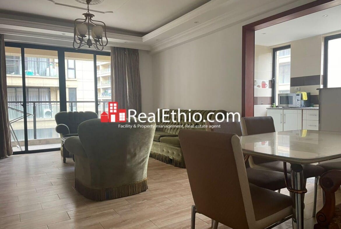 Three bedrooms Furnished Apartment for Rent, CMC, Addis Ababa, Ethiopia.