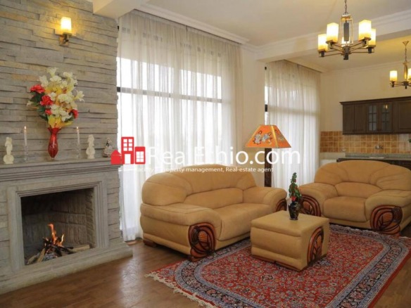 2 Bedrooms Furnished Apartment for Rent, Kebena Top view, Addis Ababa, Ethiopia.