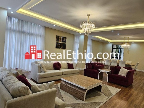 Furnished 3 Bedrooms Apartment for Rent, Bole Atlas, Addis Ababa, Ethiopia.
