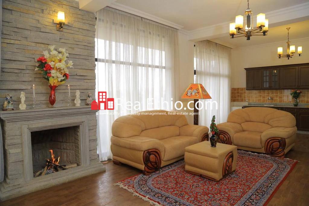Two Bedroom Furnished Apartment for Rent, Kebena Top view, Addis Ababa, Ethiopia.