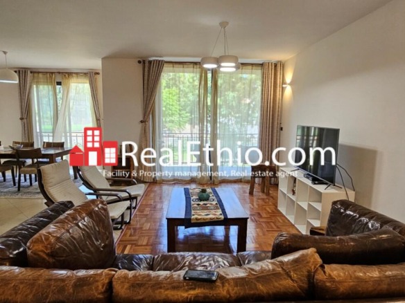 4BR fully furnished apartment for rent, Gerji Jacros, Addis Ababa, Ethiopia.