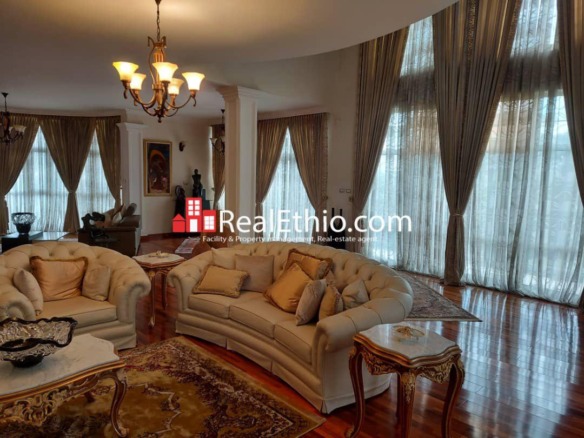 Megenagna Top view, 5 bedrooms house for rent, Addis Ababa.