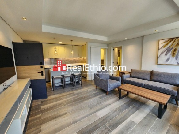1 Bedroom furnished apartment for rent, Bole, Addis Ababa, Ethiopia.