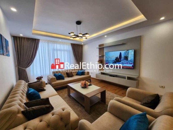 2BR furnished apartment for rent, Bole Atlas, Addis Ababa, Ethiopia.