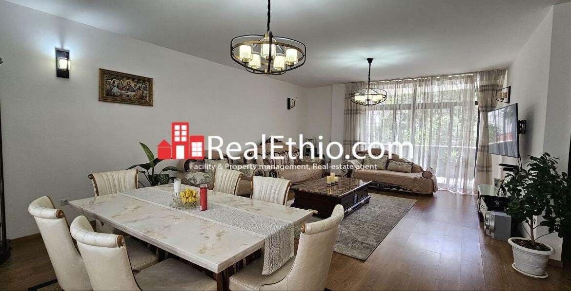 3BR Furnished Apartment for Rent, Bole Near Airport, Addis Ababa, Ethiopia.