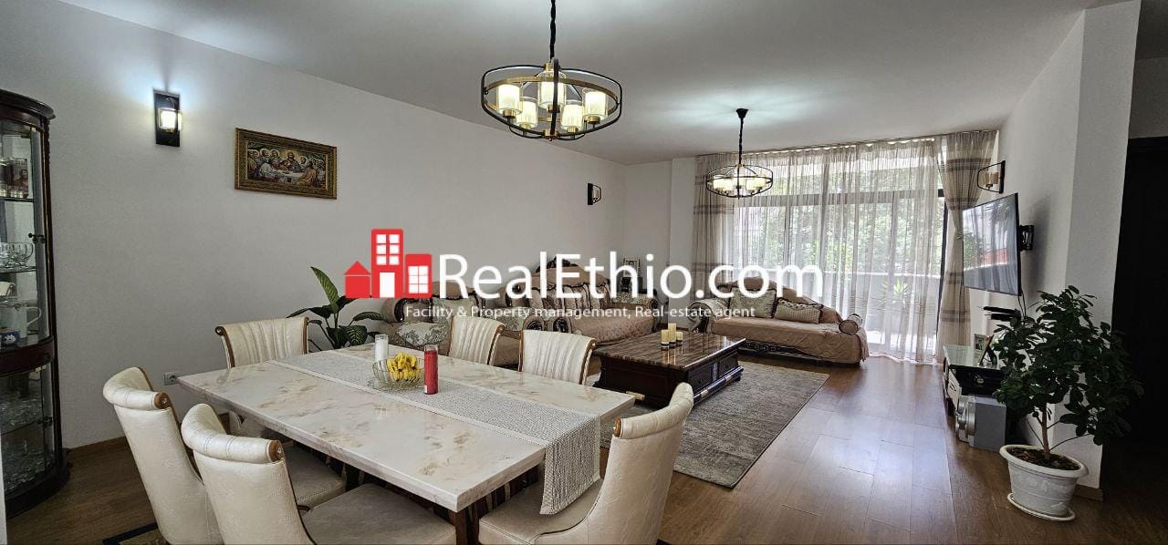 3BR Furnished Apartment for Rent, Bole Near Airport, Addis Ababa, Ethiopia.