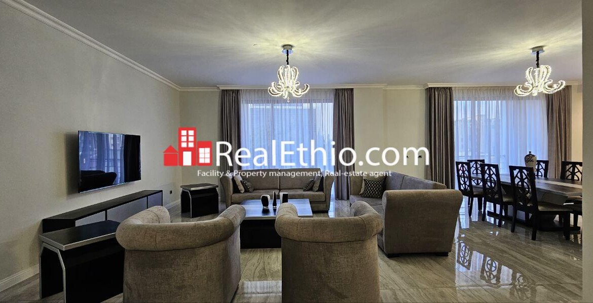 3BR Furnished Apartment for Rent, Lancha Global, Addis Ababa, Ethiopia.