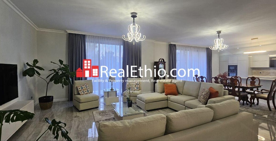3BR Furnished Apartment for Rent, Lancha Global, Addis Ababa, Ethiopia.