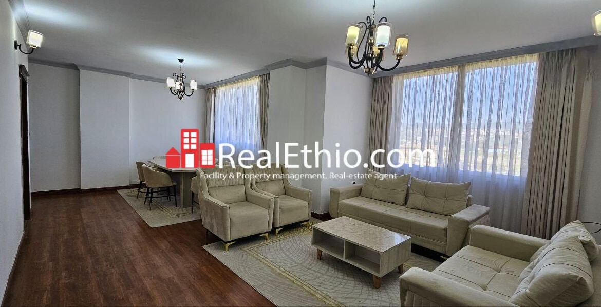 3BR Furnished Apartment for Rent, Sarbet Near ICS, Addis Ababa, Ethiopia.
