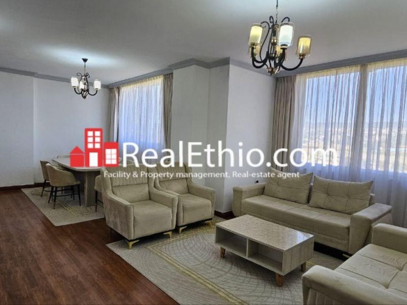 3BR Furnished Apartment for Rent, Sarbet Near ICS, Addis Ababa, Ethiopia.