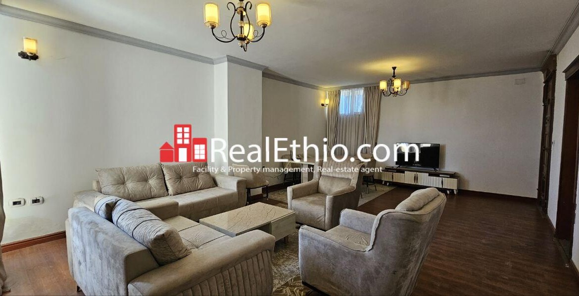 3BR Furnished Apartment for Rent, Sarbet Near ICS, Addis Ababa, Ethiopia.