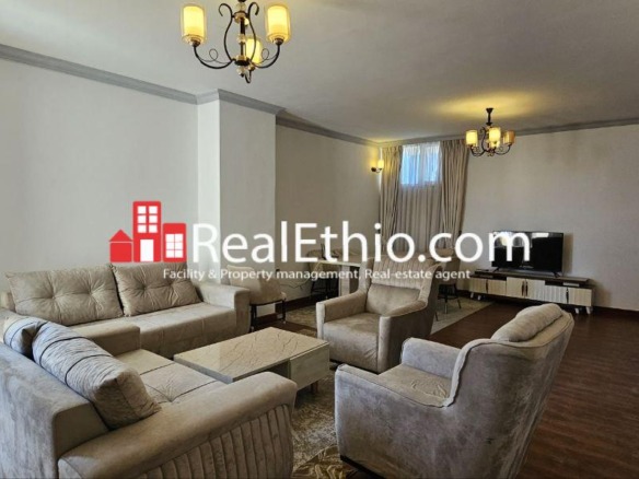 3BR Furnished Apartment for Rent, Sarbet Near ICS, Addis Ababa, Ethiopia.