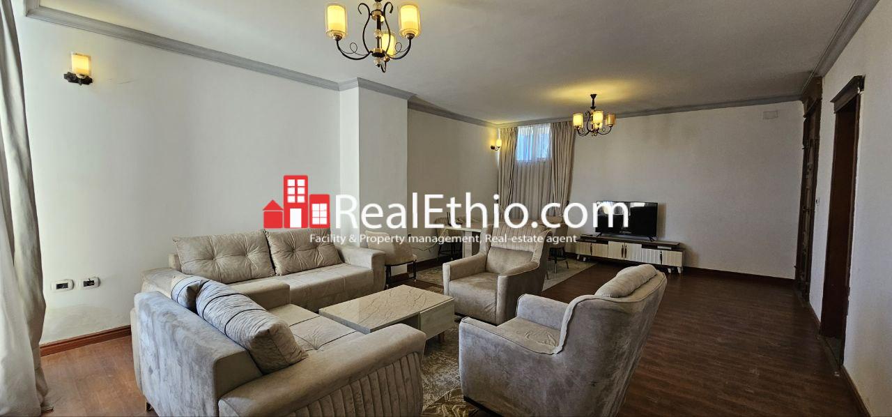 3BR Furnished Apartment for Rent, Sarbet Near ICS, Addis Ababa, Ethiopia.
