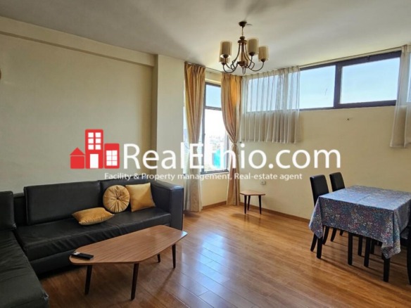 2 Bedrooms Furnished apartment for rent, Meskel Square, Addis Ababa, Ethiopia.