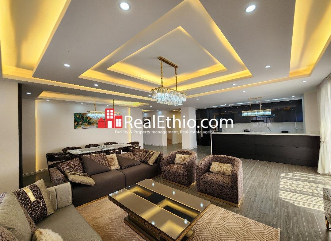 3BR Furnished Apartment for Rent, Bole Atlas, Addis Ababa, Ethiopia.