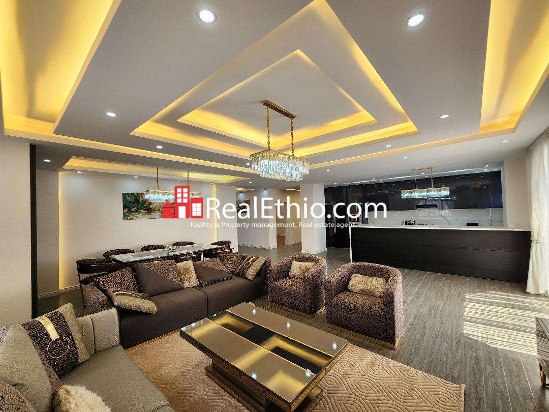 3BR Furnished Apartment for Rent, Bole Atlas, Addis Ababa, Ethiopia.