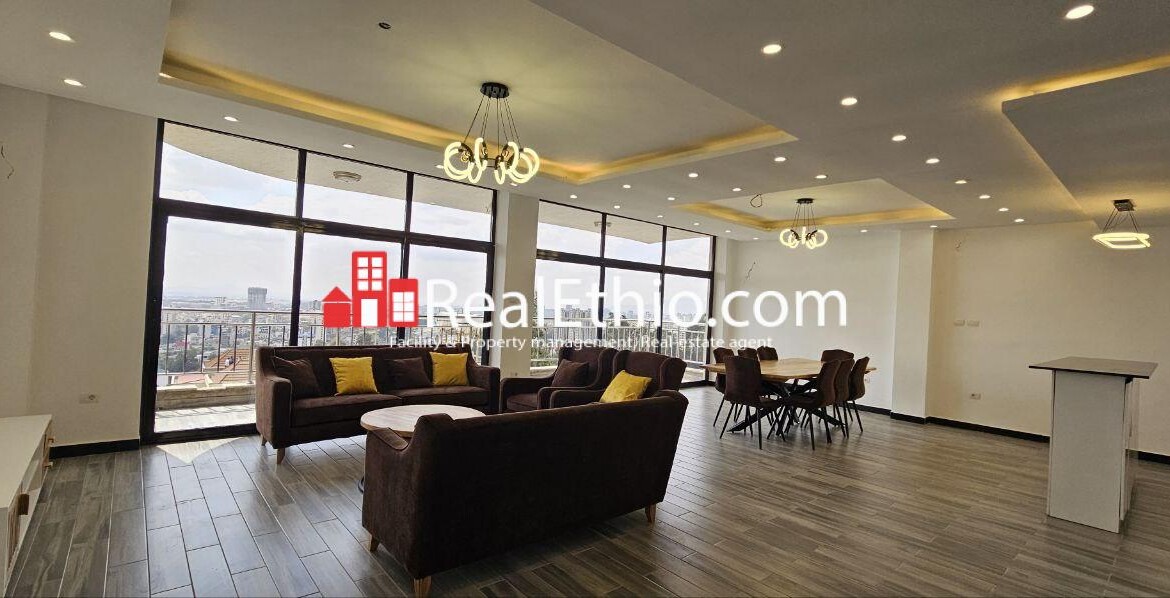 3BR Furnished Apartment for Rent, Megenagna Top View, Addis Ababa, Ethiopia.