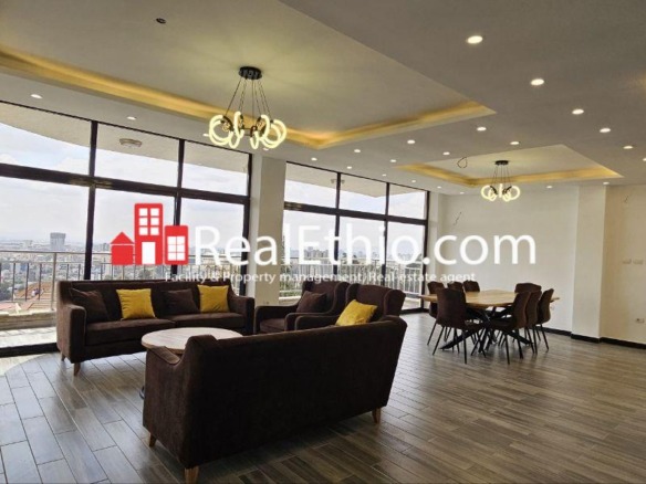 3BR Furnished Apartment for Rent, Megenagna Top View, Addis Ababa, Ethiopia.