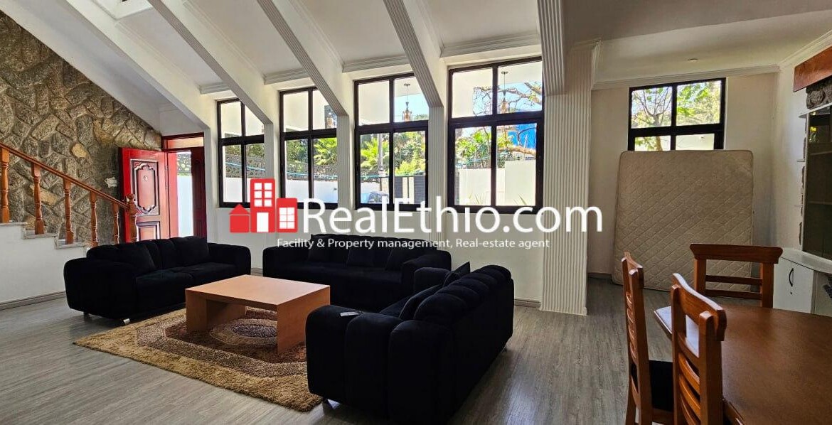 3BR G+1 Furnished House for Rent, Bole 19, Addis Ababa, Ethiopia.