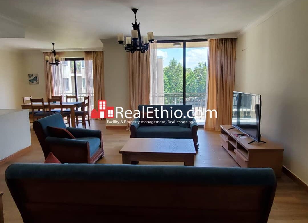4BR Furnished Apartment for Rent, Gerji Jacros, Addis Ababa, Ethiopia.