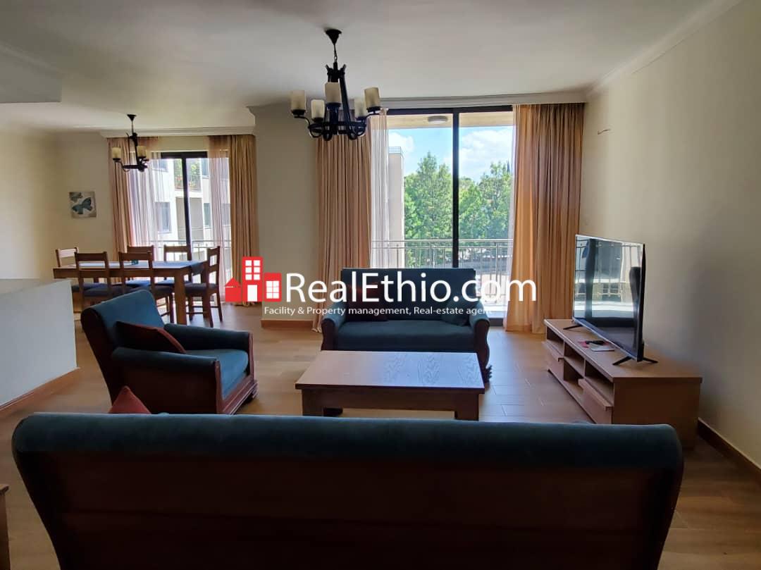 4BR Furnished Apartment for Rent, Gerji Jacros, Addis Ababa, Ethiopia.
