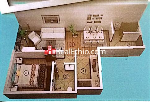 1BR Apartment for Sale, Ayat Arabsa, Addis Ababa, Ethiopia.