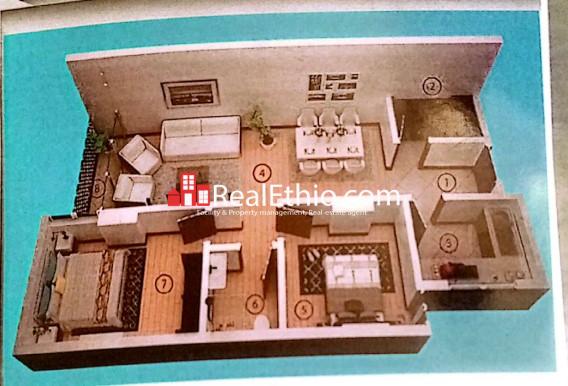 2BR Apartment for Sale, Ayat Arabsa, Addis Ababa, Ethiopia.