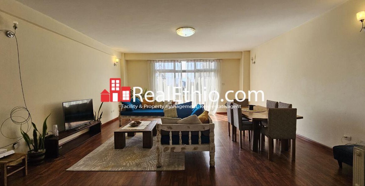 2BR Furnished Apartment for Rent, Meskel Flower, Addis Ababa, Ethiopia.
