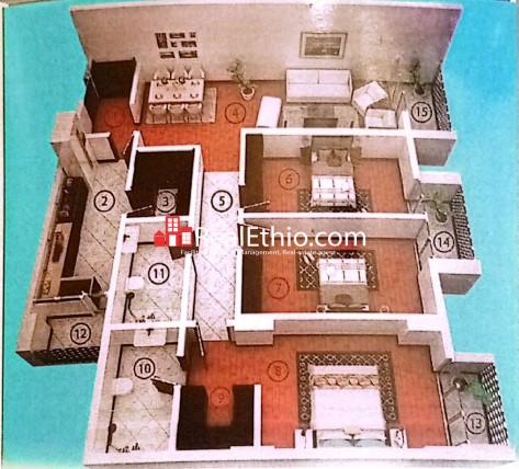 3BR Apartment for Sale, Ayat Arabsa, Addis Ababa, Ethiopia.