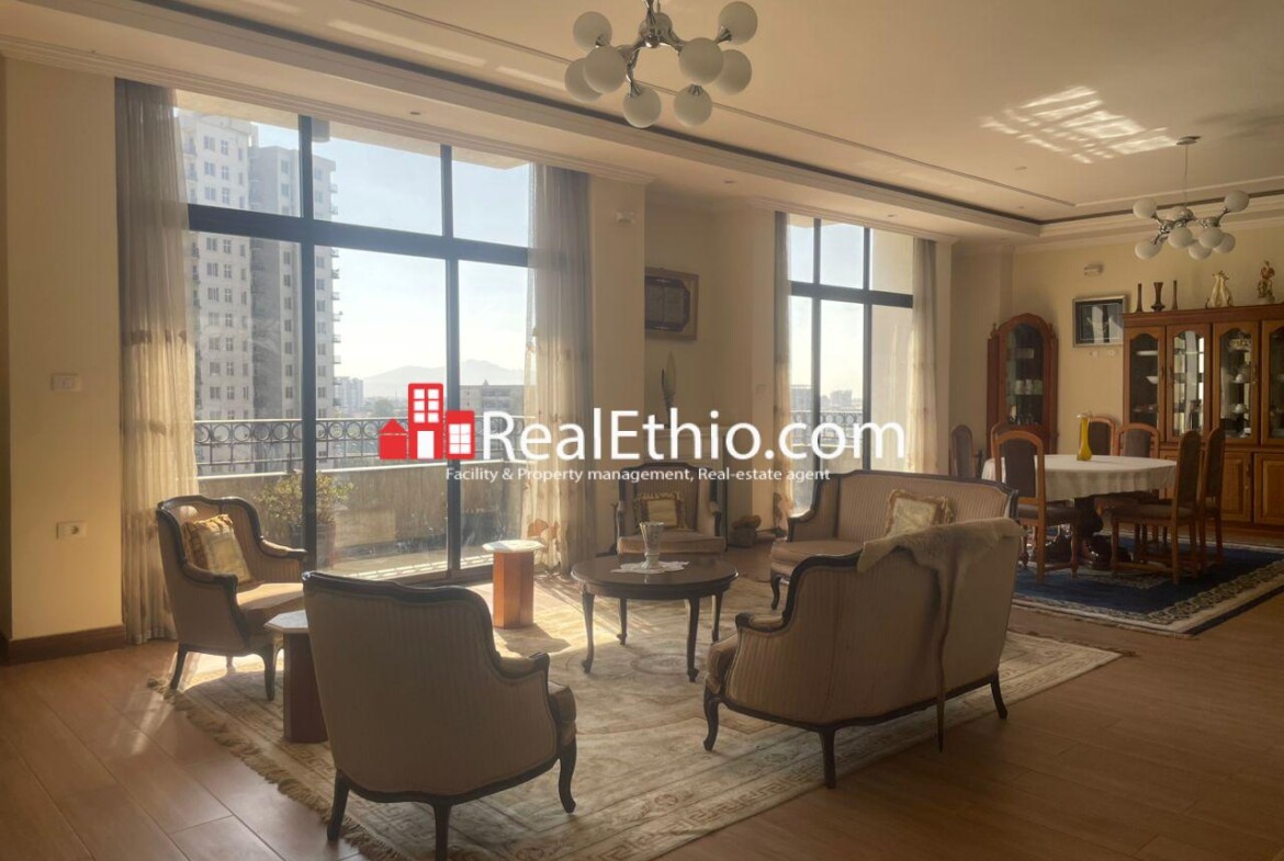 3BR Furnished Apartment for Rent, Bole Near Airport, Addis Ababa, Ethiopia.