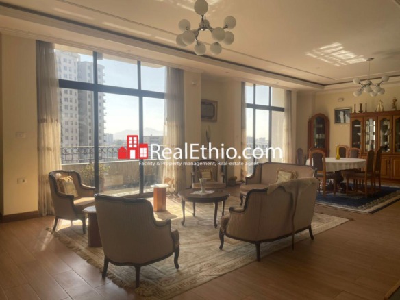 3BR Furnished Apartment for Rent, Bole Near Airport, Addis Ababa, Ethiopia.