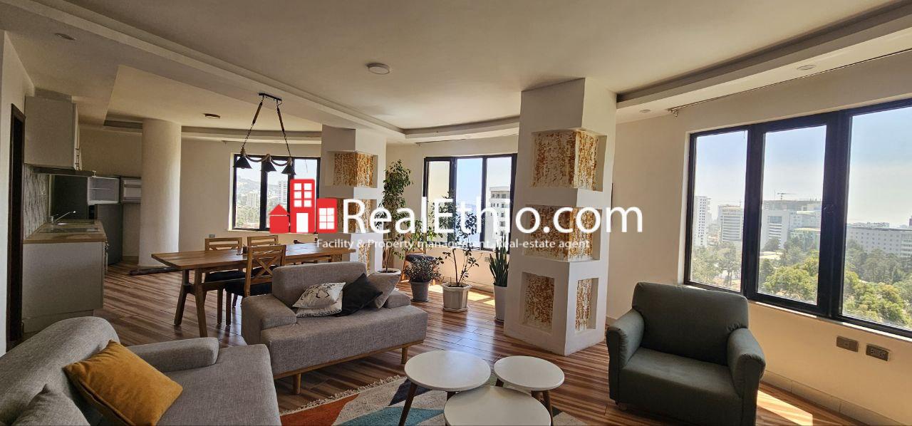 3BR Furnished Apartment for Rent, Kasanchis Near Hilton, Addis Ababa, Ethiopia.