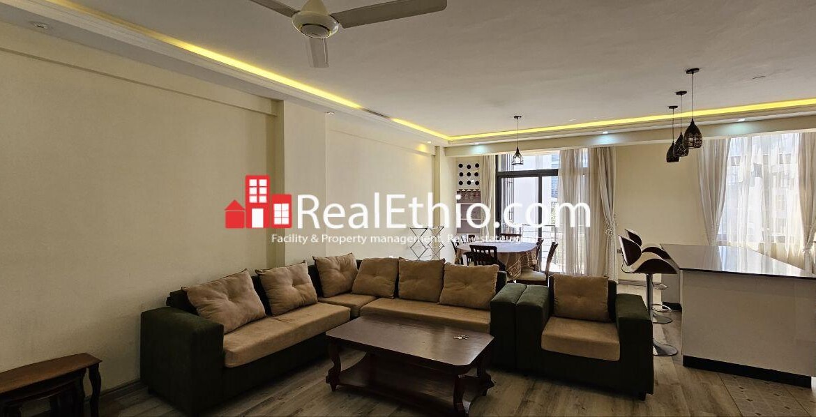 3BR Furnished Apartment for Rent, Meskel Flower Lancha, Addis Ababa, Ethiopia.